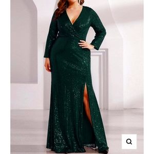 Everpretty occasion dress. Maxi green sequined 20